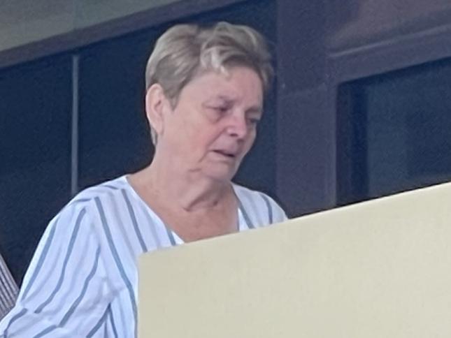 Alice Bessie Barbour, appearing in court supported by her husband, was convicted for dishonestly converting more than $200k of her real estate business' trust account. Photo: Fergus Gregg