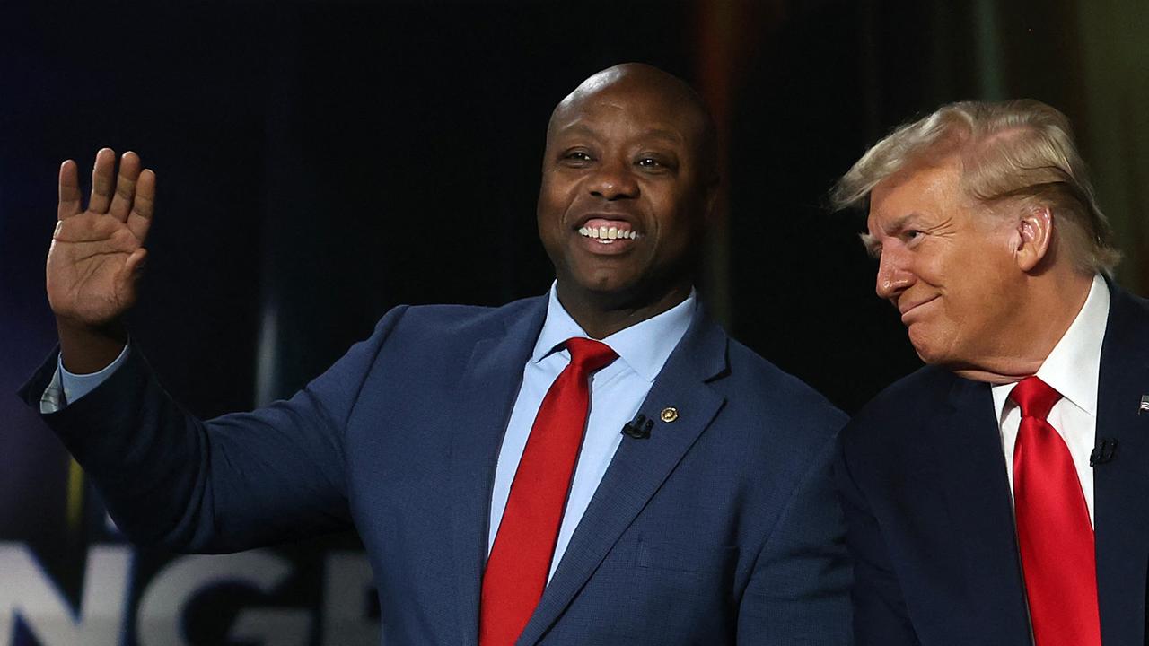 Tim Scott has enthusiastically backed Donald Trump. Picture: Getty Images via AFP