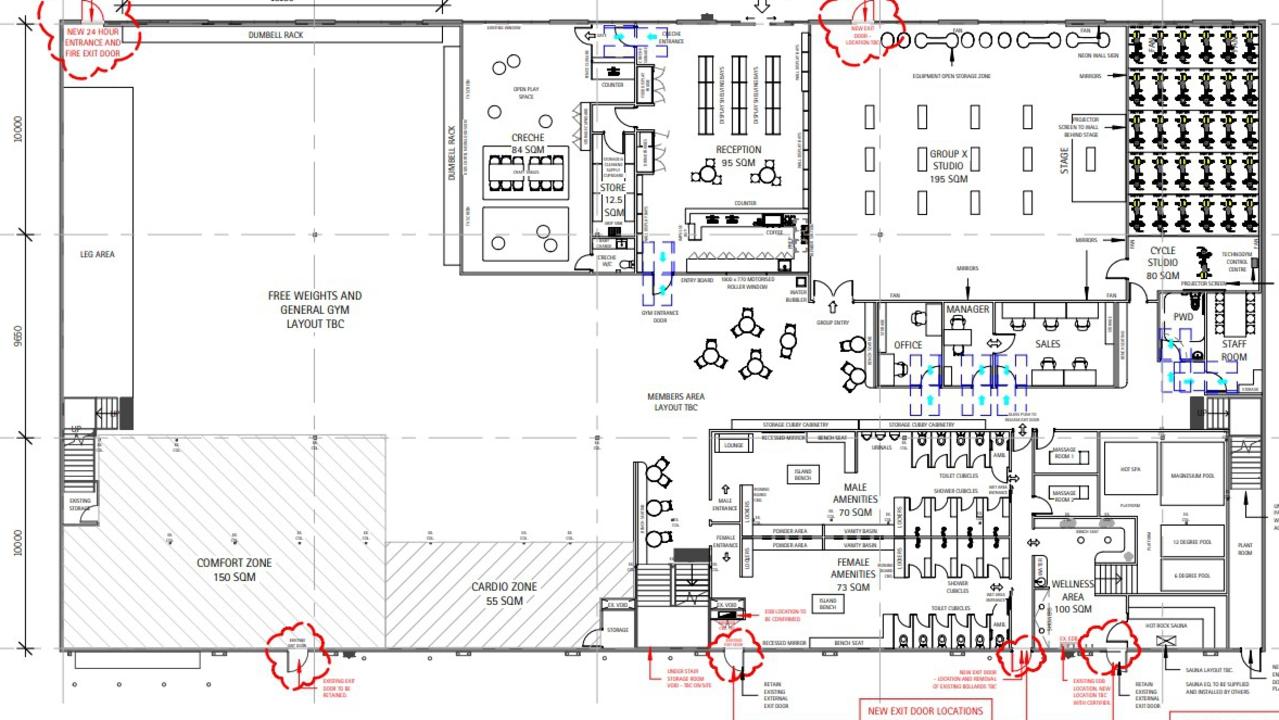 Design plans for a new Fitness Cartel gym at 8-10 Windmill Crossing in Mount Pleasant, Mackay. Picture: Documents submitted to Mackay Regional Council