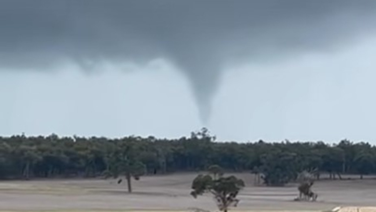 ‘Wow’: Tornado flips ute, golf ball-sized hail