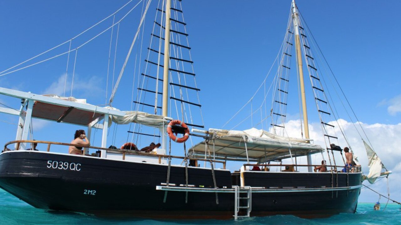 Falla is claimed to be the only historic pearling lugger in commercial survey in Australia. Picture: Supplied