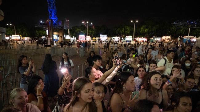 The show completely filled up the crowded stadium, selling out of tickets that were highly sought-after on the aftermarket. Picture: NCA NewsWire / Flavio Brancaleone