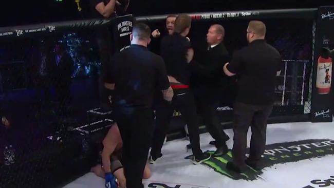 Conor McGregor crashes the ring.