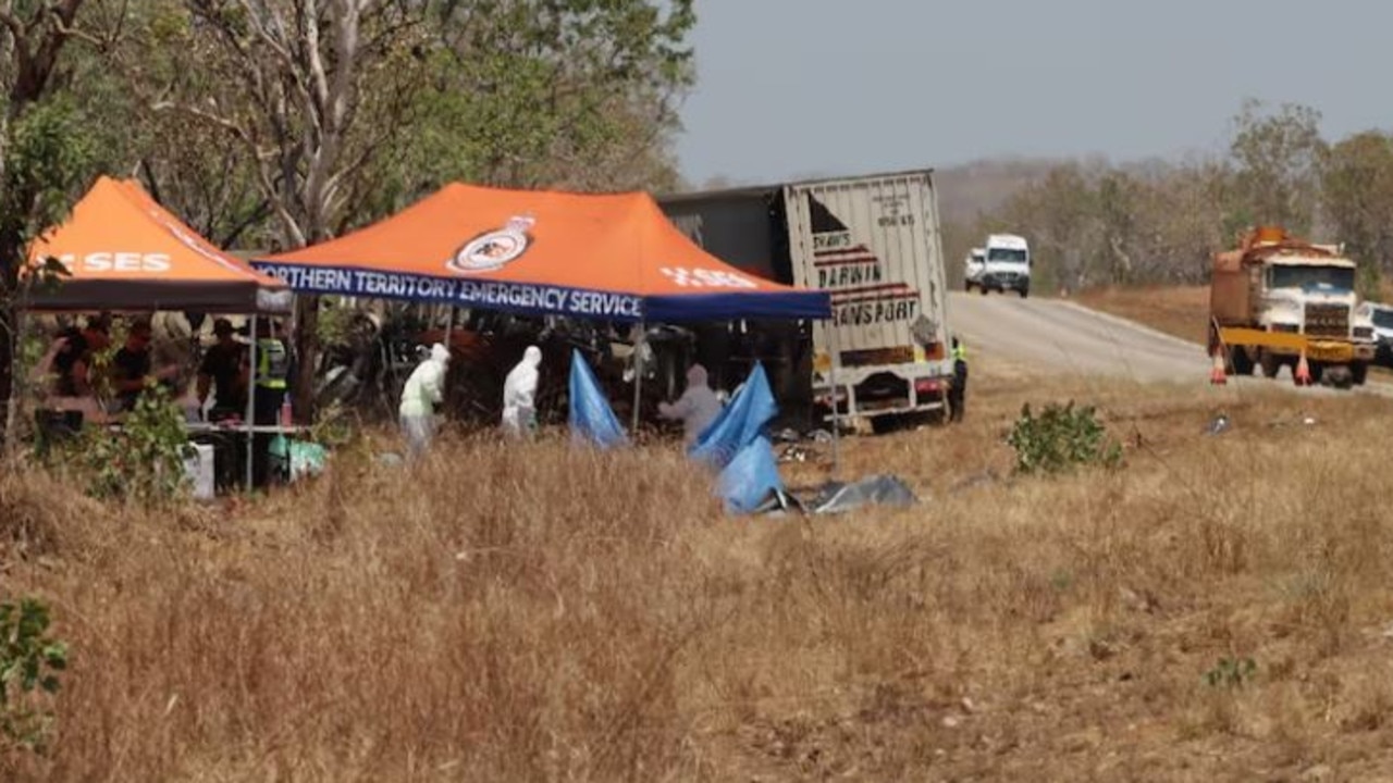 Forensic investigators are working to identify those killed. Picture: Oliver Chaseling, ABC News.