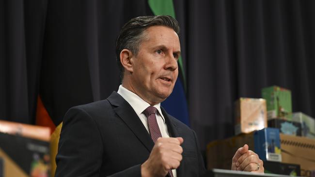 Health Minister Mark Butler has led the crackdown on vaping. Picture: NCA NewsWire / Martin Ollman