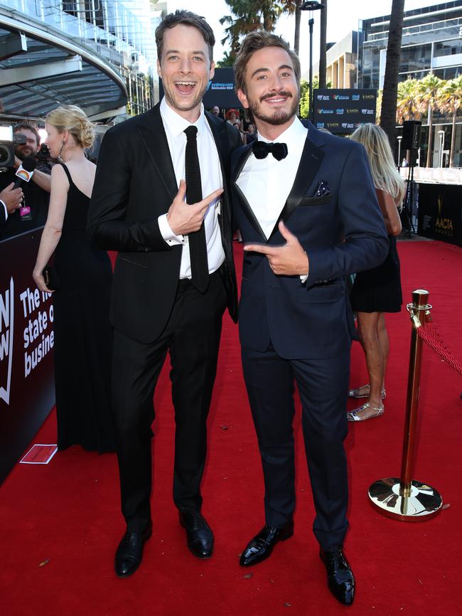 Hamish Blake and Ryan Corr teamed up on the red carpet.