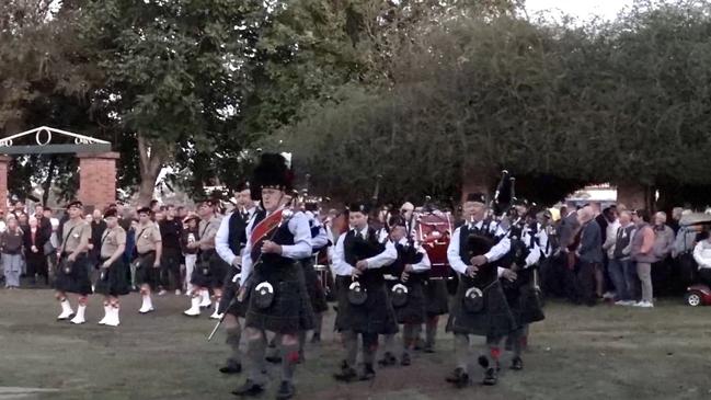 Anzac Day Dawn Service at Memorial Park, Grafton. Picture: Odessa Blain