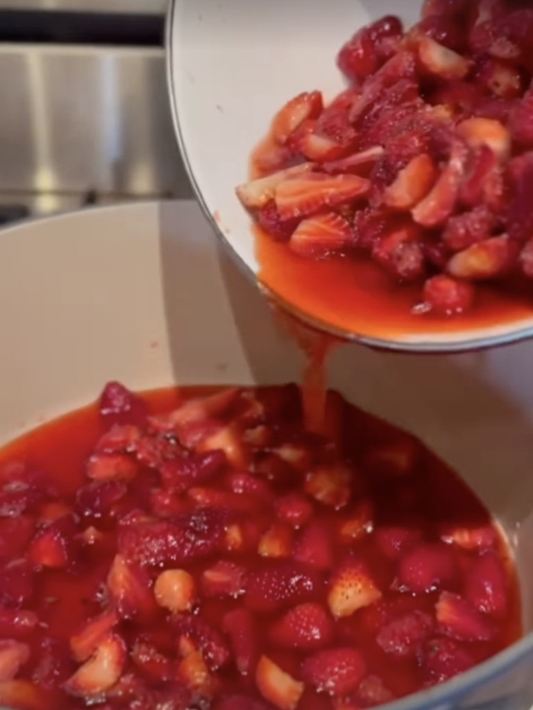 Meghan Markle makes homemade jam with her daughter, Lilibet, in their kitchen for Meghan's As Ever range.
