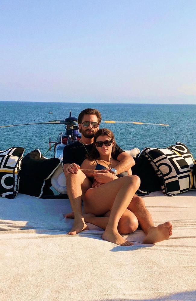 The management team noted in an email that no questions were to be asked regarding Scott Disick or their relationship. The pair confirmed their relationship in September 2017. Picture: Instagram/@sofiarichie