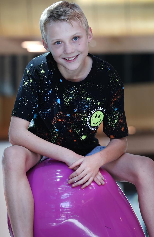 Dominic, 10, was diagnosed with primary ciliary dyskinesia. Picture: David Caird