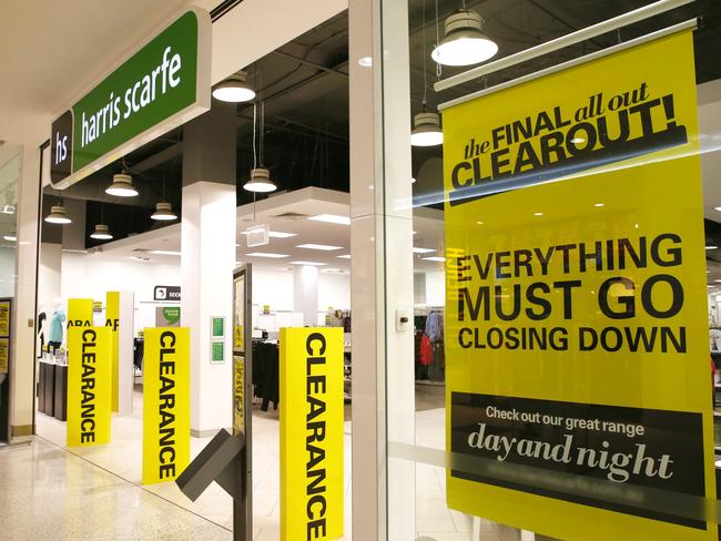 Harris Scarfe is closing 21 of its 66 stores. Picture: Brendan Radke