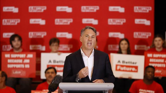 Pictured during the Labor Party campaign launch for the seat of Rankin in QLD is Deputy Labor Party Leader Richard Marles speaking in support of Shadow Treasurer Jim Chalmers MP. Picture: Tim Hunter.