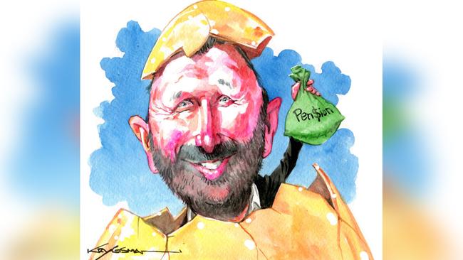 AMP’s Ben Hillier. Illustration: Sturt Krygsman