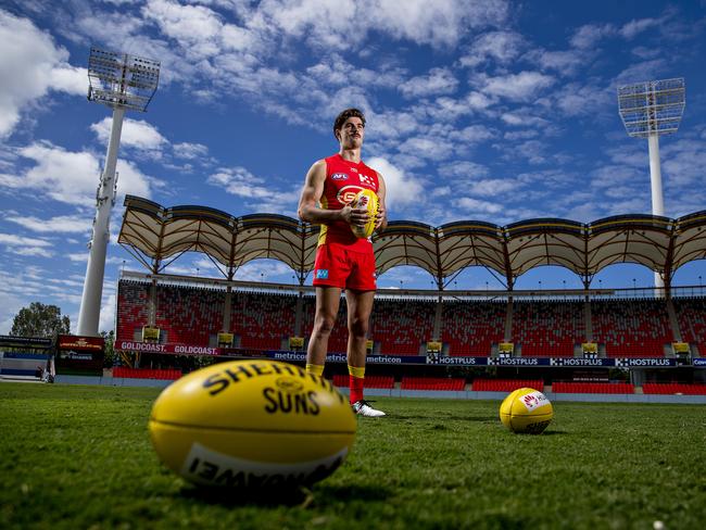 Gold Coast Suns player, Alex Sexton, at Metricon Stadium. Picture: Jerad Williams