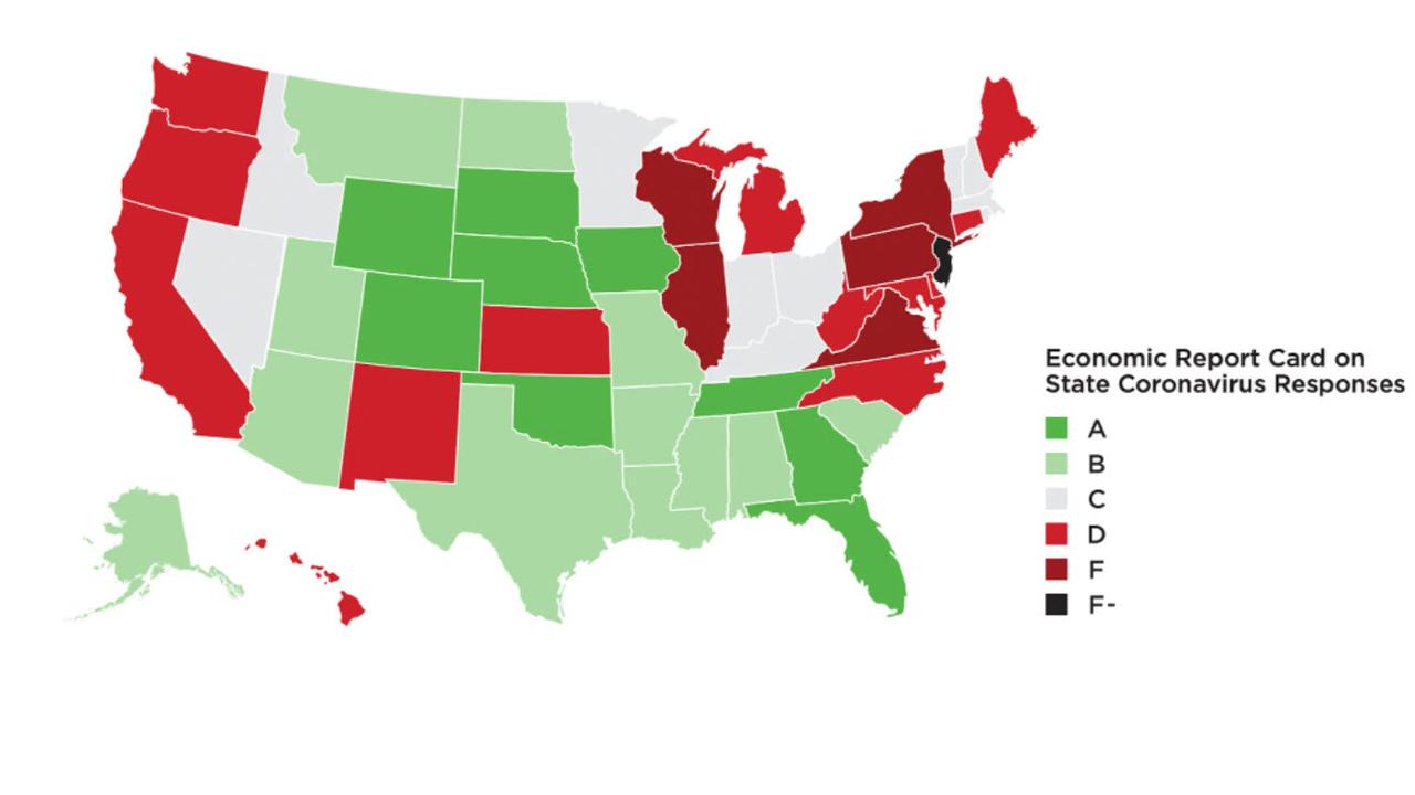 Middle America and the South was found to have handled Covid far more effectively.