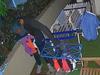 Watch: Moment knicker thief cleans out laundry line