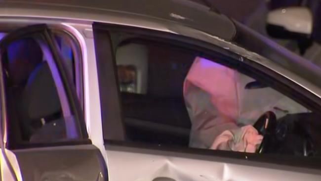 Police are investigating a wild road rage crash caught on camera at Nailsworth. Picture: 7NEWS Adelaide