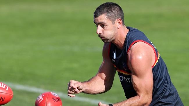 Taylor Walker is set to return for the Crows. Picture: Sarah Reed