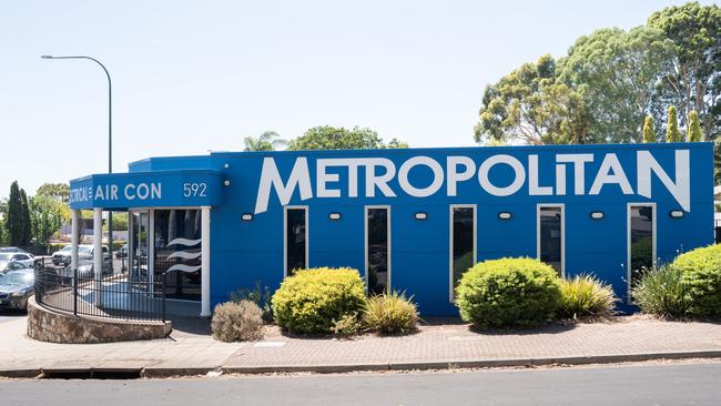 The Metropolitan Plumbing building in Glen Osmond. Picture: Tim Joy