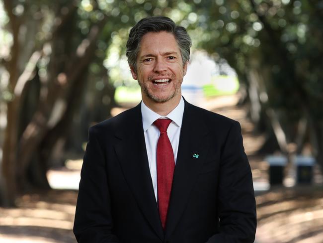 Lord Mayor Nick Reece at the Treasury Gardens for a feature about his first 100 days in office. One of his plans is to make Melbourne the garden city.                                                             Picture: David Caird