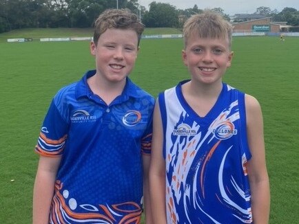 Scott Royson (left) and Harry Baines of the Carlingford Cyclones. Picture: Contributed