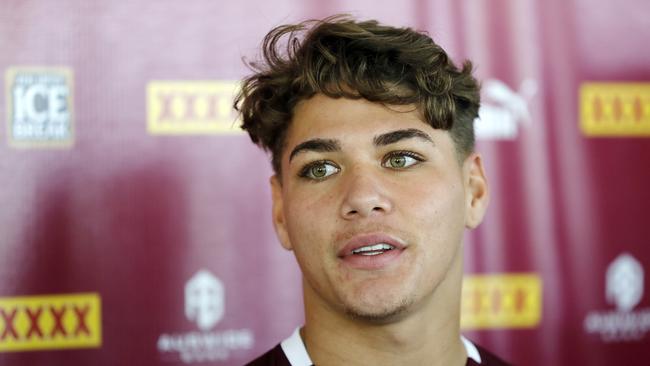 Reece Walsh from the Queensland Maroons pictured at the Sheraton Grand Mirage Resort, Gold Coast, 22nd of June 2021. The Queensland State of Origin team is in camp on the Gold Coast ahead of game two at Suncorp Stadium. (Image/Josh Woning)