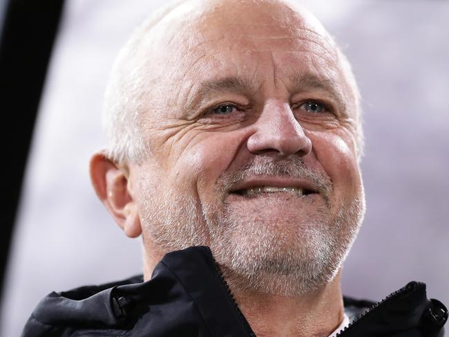 CANBERRA, AUSTRALIA - OCTOBER 10: Socceroos head coach Graham Arnold looks on during the FIFA World Cup Qatar 2022 and AFC Asian Cup China 2023 Preliminary Joint Qualification Round 2 match between the Australian Socceroos and Nepal at GIO Stadium on October 10, 2019 in Canberra, Australia. (Photo by Matt King/Getty Images)