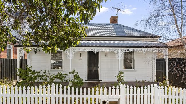 Newtown’s median house value has barely moved in 12 months. The three-bedroom house at 60 Clarendon St, Newtown, is listed for sale with $1.2m to $1.3m price hopes.