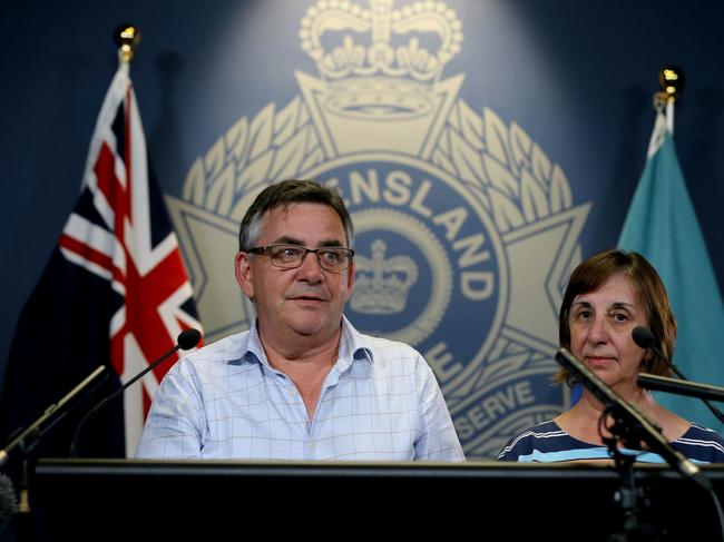 Karen Edwards’ brother Barry Edwards and sister Robyn Banks (above) appeal for information into the unsolved murder. Picture AAP/David Clark