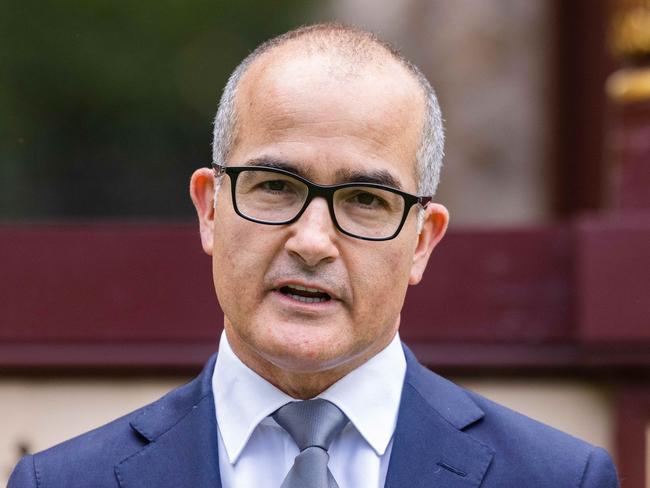 Deputy Premier James Merlino provides an update on Thursday. Picture: Sarah Matray