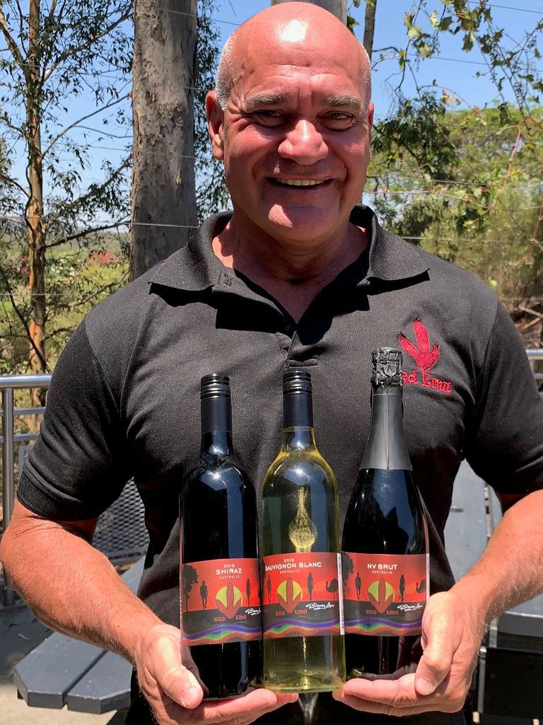 'It's good to be able to give back.' Dale 'Rowdy' Shearer with some of his Red Emu wines.