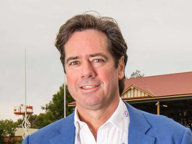 Gill McLachlan at the GATHER ROUND 2023 . Fremantle v Gold Coast, Norwood Oval. Picture: Ben Clark