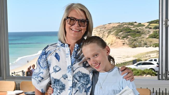 9/2/24. Maggie, 12, works about 4 hours a month at her family's restaurant, the Star of Greece.(mum and restaurant owner Nikki Govan).Picture: Keryn Stevens