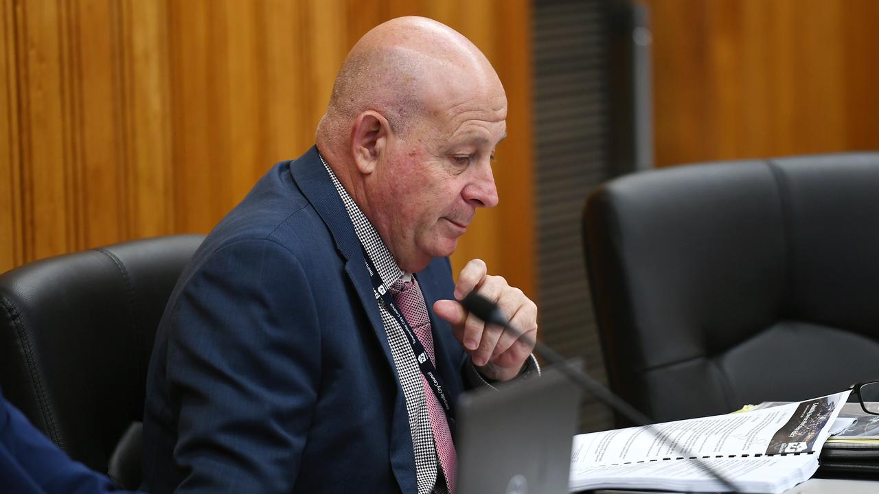 John Oberhardt, state appointed adviser at the Townsville City Council general meeting. Picture: Shae Beplate.