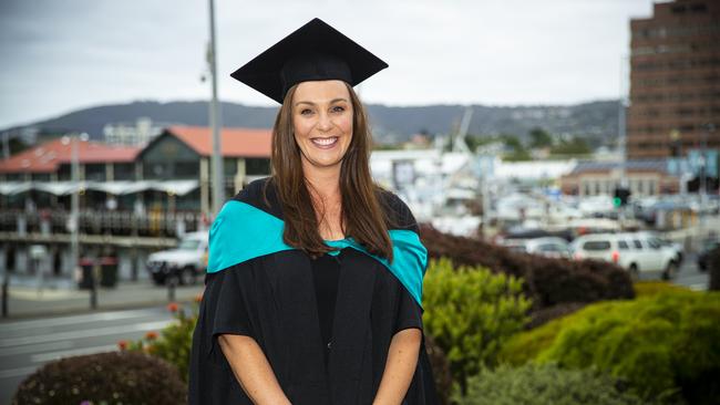Lauren Renwick. University of Tasmania Graduations. Federation Concert Hall, Hobart. Picture: RICHARD JUPE