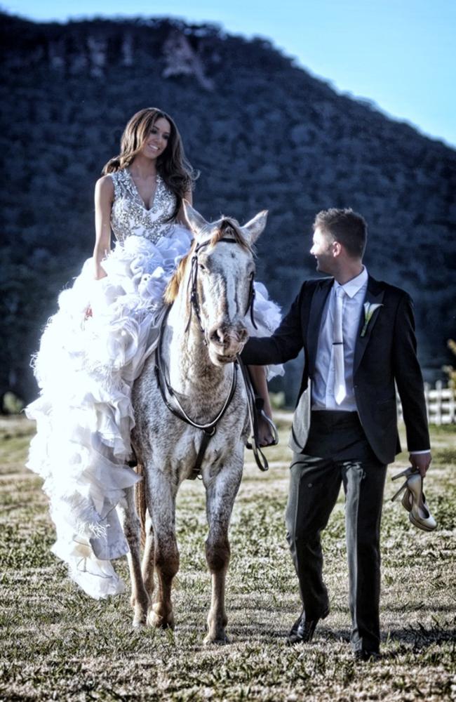 Michael Clarke and Kyly Boldy get married.