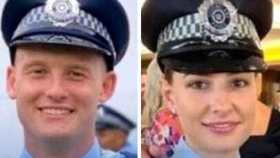 Constable Rachel McCrow, 26, and Constable Matthew Arnold, 29, were gunned down at the property in the western Darling Downs, about three hours west of Brisbane.