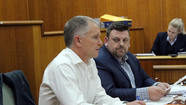 Derwent Valley Council acting general manager Daniel Smee, left, and mayor Ben Shaw. Picture: DAMIAN BESTER