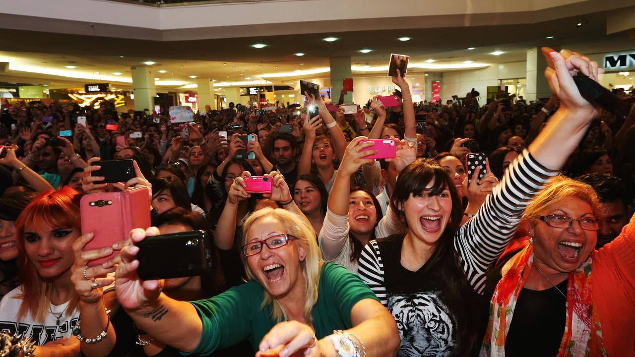 Ricky Martin fans greeted him with deafening screams. Picture: Toby Zerna