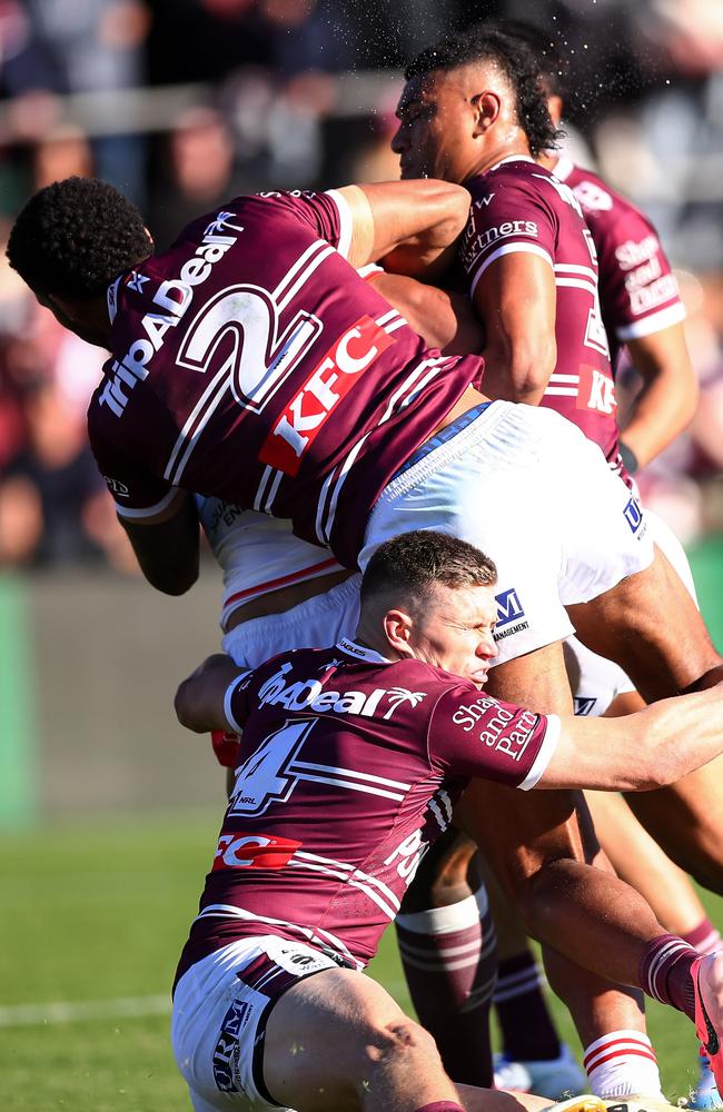 Reuben Garrick suffered a head knock against the Dragons. Picture: NRL Photos