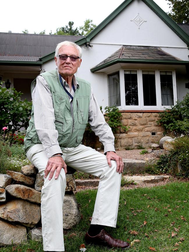 Grandson of Hans Heysen, Peter Heysen at the Cedars in Hahndorf that will be rejuvinated. Photo: Calum Robertson