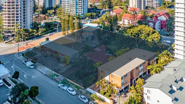 A 5726 sqm site, which fronts Surfers Paradise Boulevard, Enderley and Markwell avenues has sold to prolific developer Andrews Group in a deal brokered by Russell Rollington and Bob Rollington of Surfers Paradise First National