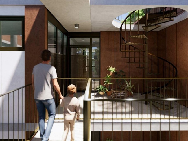 Artist's impression of the two-storey residential flat buildings proposed for 94 Sparks Rd, Hamlyn Terrace, as part of a $35.8 million, 160-dwelling development. Picture: supplied