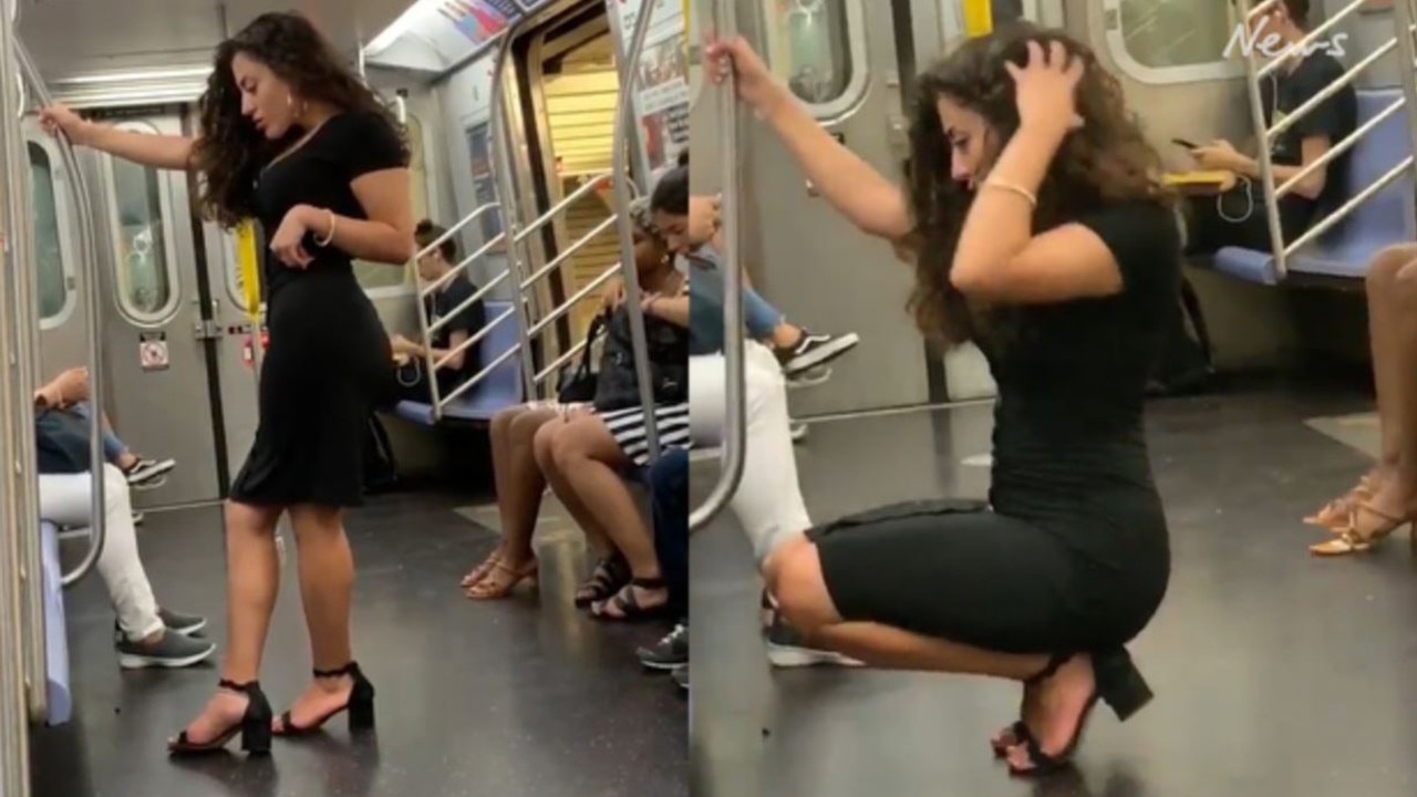 New York Subway Womans Sexy Train Photo Shoot Goes Viral Video Au — Australias