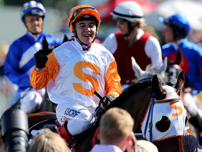 Magic Millions Races , Race No 6 Winner No 3 Le Chef, Jockey Luke Tarrant .Picture Mike Batterham