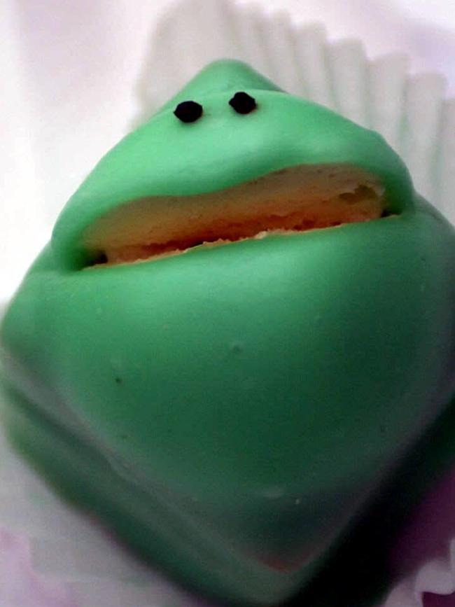 Balfours frog cake. Picture: Advertiser Library