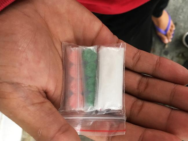 Ecstasy and cocaine are openly on sale on the streets of  Kuta. Picture: Liam Kidston.