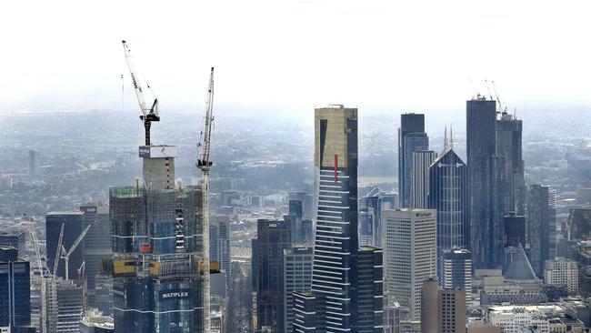 Premier Daniel Andrews said the government was working through special consideration to allow specialist trades and supervisors to move between various project sites under a COVID safe plan. Picture: David Caird