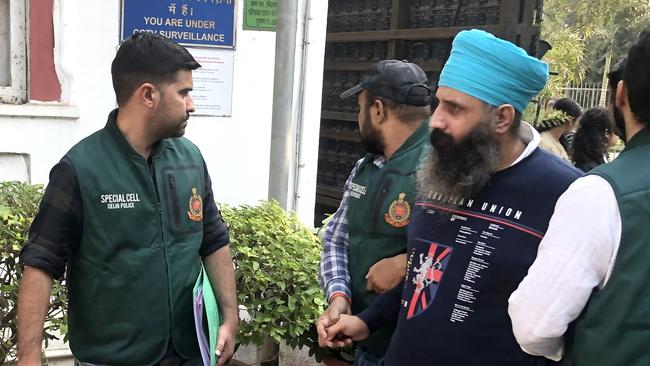 The arrest of Rajwinder Singh in India (pictured at his first court appearance, wearing turban) who is suspected of killing Toyah Cordingley Photo Tawqeer Hussain