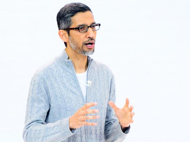 Google CEO Sundar Pichai. Picture: Josh Edelson/AFP